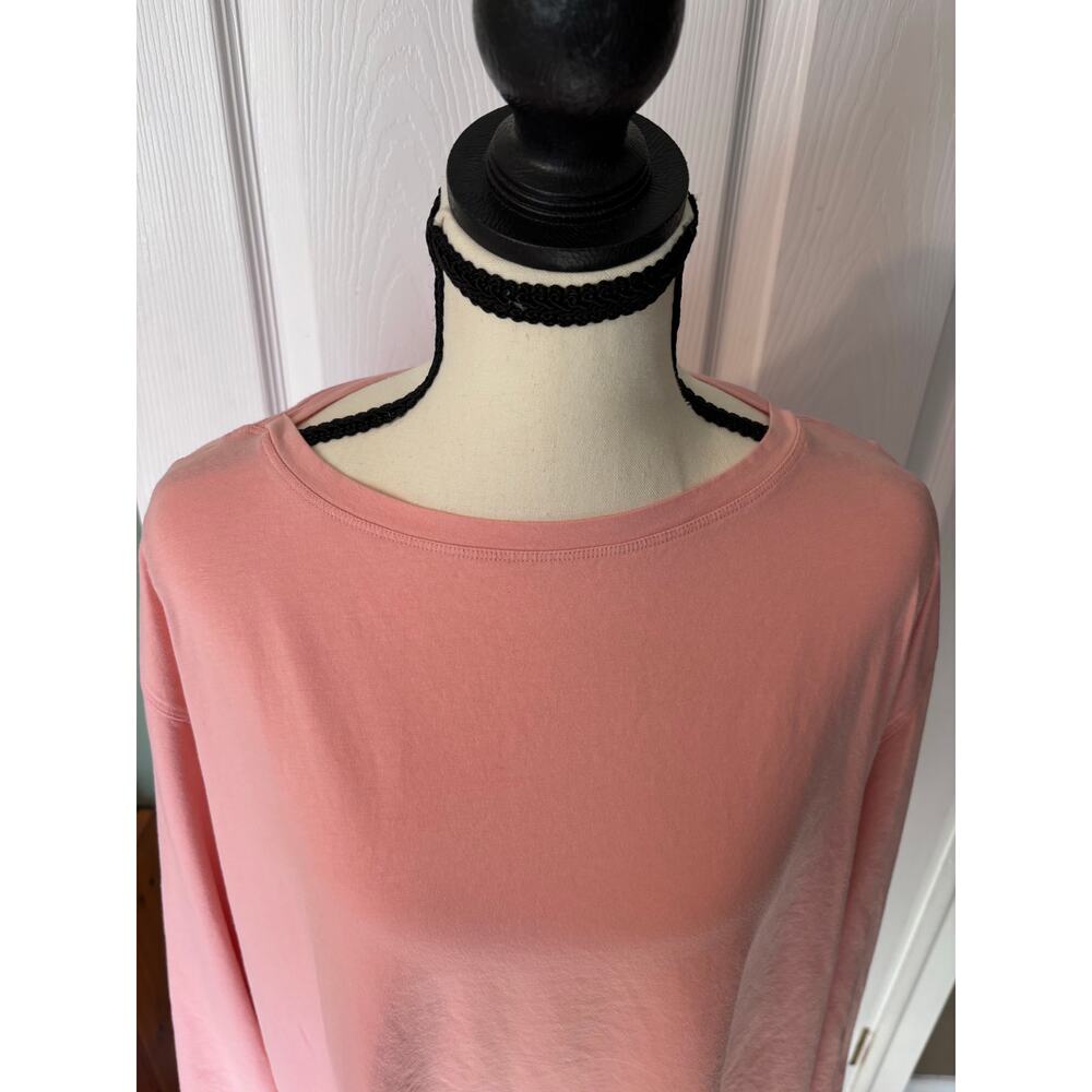 Coolibar Long Sleeve Women’s Medium West Palm Drape Tee Light Pink UV Protection - Picture 7 of 9